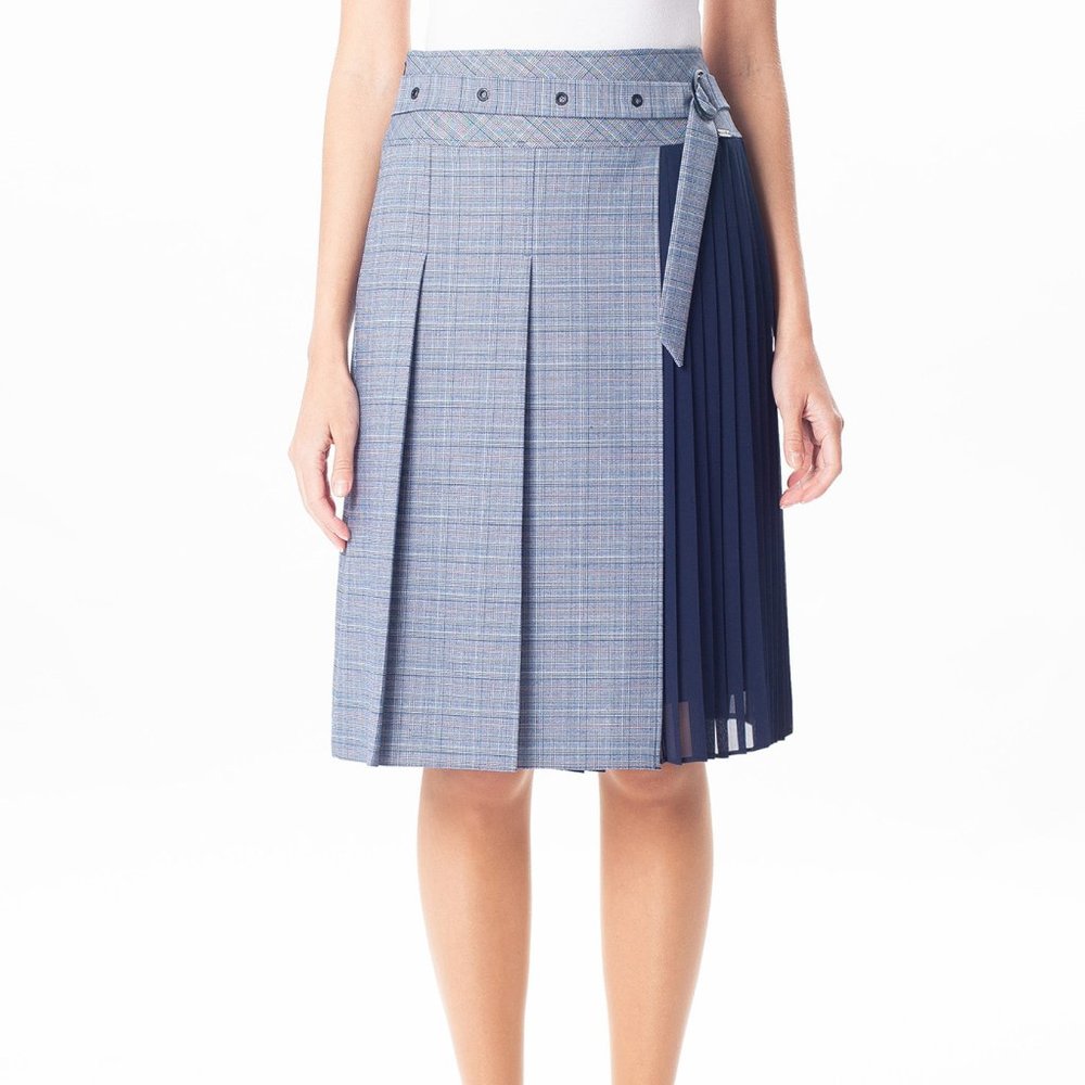 Midi print skirt